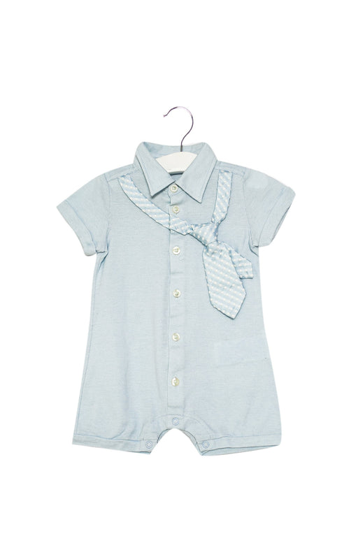 A Blue Short Sleeve Rompers from Nicholas & Bears in size 6-12M for boy. (Front View)