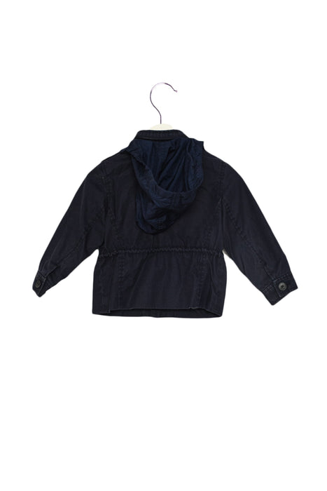 A Navy Lightweight Jackets from Bonpoint in size 6T for girl. (Back View)