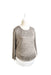 A Grey Long Sleeve Tops from Seraphine in size XS for maternity. (Front View)