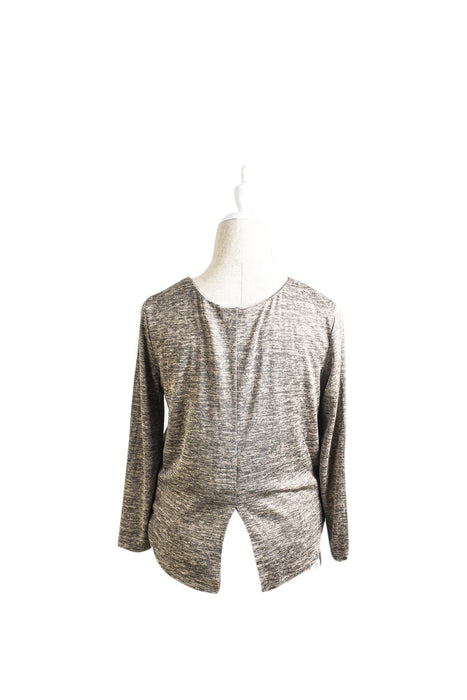 A Grey Long Sleeve Tops from Seraphine in size XS for maternity. (Back View)