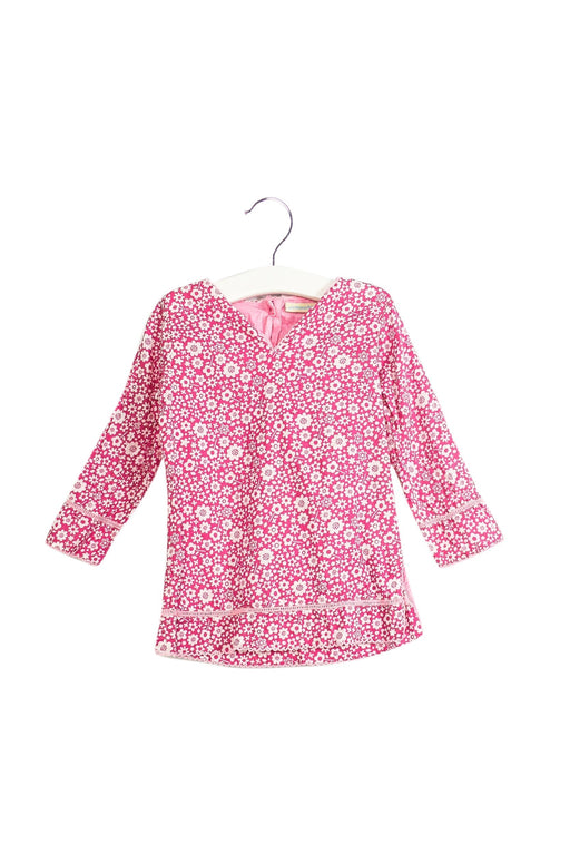 A Pink Long Sleeve Tops from Jojo Maman Bébé in size 6-12M for girl. (Front View)