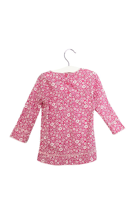 A Pink Long Sleeve Tops from Jojo Maman Bébé in size 6-12M for girl. (Back View)