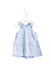 A Blue Overall Dresses from Seed in size 0-3M for girl. (Front View)