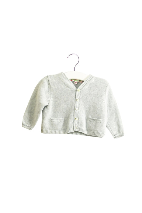 A Blue Cardigans from Bonpoint in size 6-12M for neutral. (Front View)