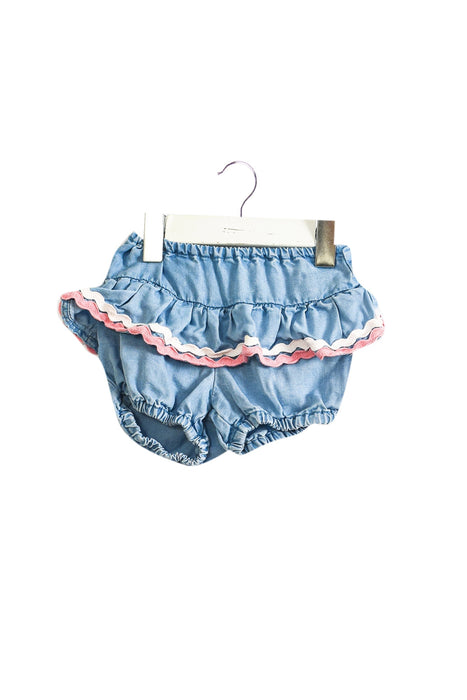 A Blue Bloomers from Seed in size 0-3M for girl. (Front View)
