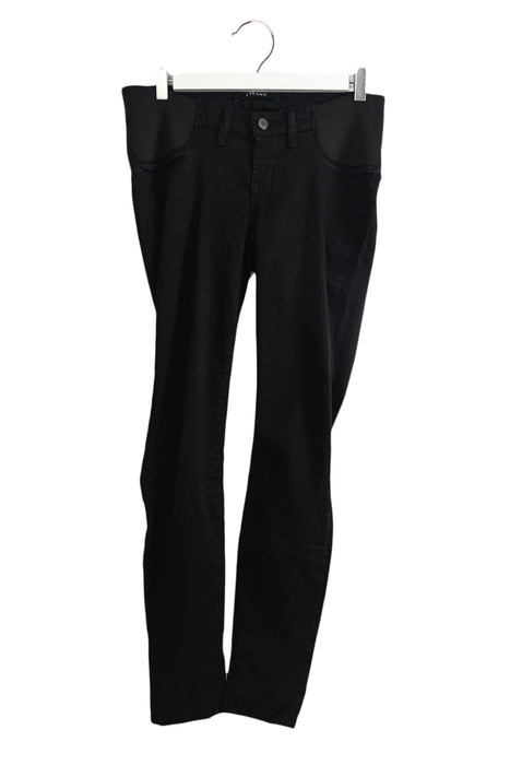 A Black Casual Pants from J Brand in size S for maternity. (Front View)