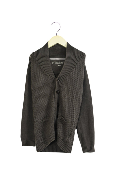 A Grey Cardigans from Château de Sable in size 6T for neutral. (Front View)