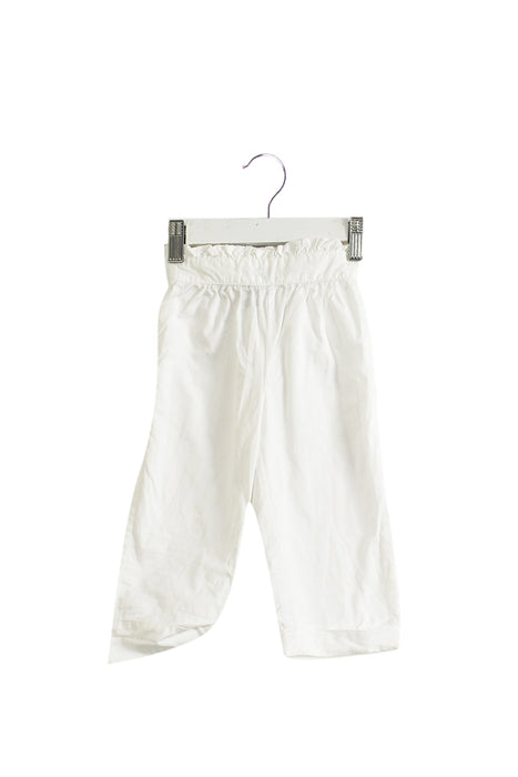 A White Casual Pants from Jacadi in size 12-18M for girl. (Front View)