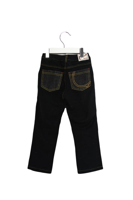 A Black Jeans from Comme Ca Ism in size 2T for boy. (Back View)