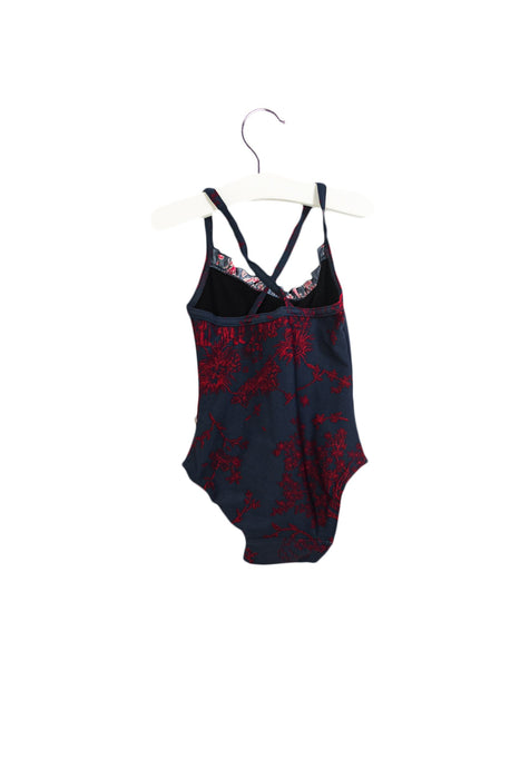 A Navy Swimsuits from Sabina Swims in size 2T for girl. (Back View)