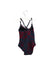 A Navy Swimsuits from Sabina Swims in size 2T for girl. (Back View)