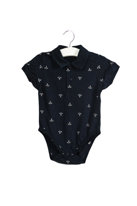 A Navy Short Sleeve Bodysuits from Nicholas & Bears in size 3-6M for boy. (Front View)