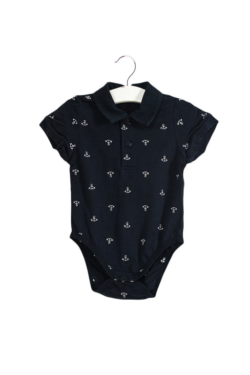 A Navy Short Sleeve Bodysuits from Nicholas & Bears in size 3-6M for boy. (Front View)