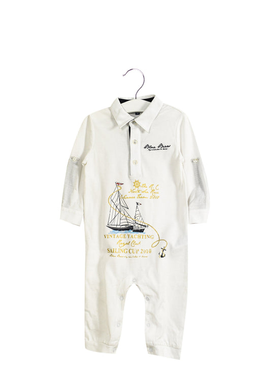 A White Long Sleeve Jumpsuits from Nicholas & Bears in size 12-18M for boy. (Front View)