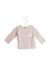 A Pink Long Sleeve Tops from Natalys in size 6-12M for girl. (Front View)