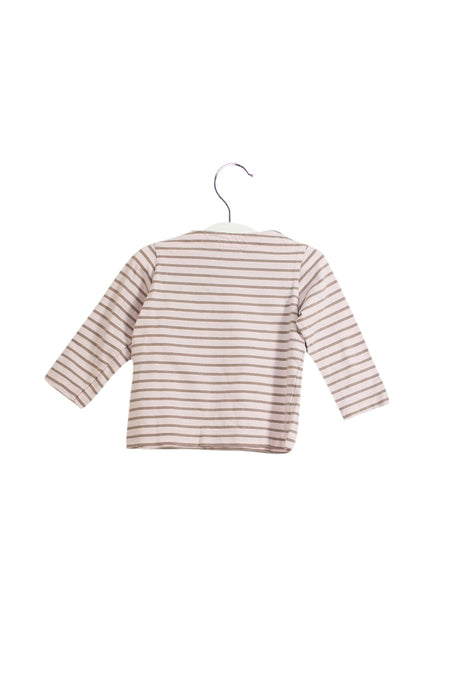 A Pink Long Sleeve Tops from Natalys in size 6-12M for girl. (Back View)