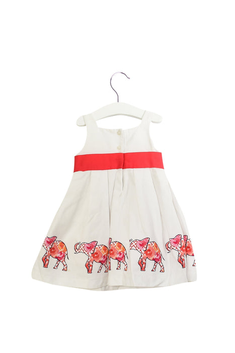 A White Sleeveless Dresses from Janie & Jack in size 12-18M for girl. (Back View)