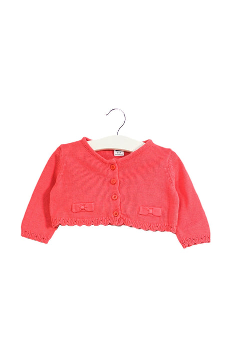A Pink Cardigans from Janie & Jack in size 0-3M for girl. (Front View)