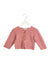 A Pink Cardigans from Les Lutins in size 6-12M for girl. (Front View)