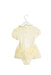 A Ivory Short Sleeve Dresses from Nicholas & Bears in size 3-6M for girl. (Back View)