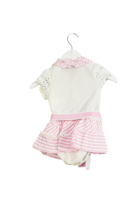 A Pink Short Sleeve Dresses from Nicholas & Bears in size 3-6M for girl. (Back View)