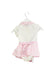 A Pink Short Sleeve Dresses from Nicholas & Bears in size 3-6M for girl. (Back View)