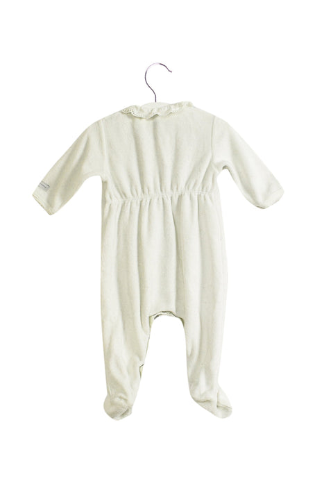 A White Long Sleeve Jumpsuits from Petit Bateau in size 0-3M for girl. (Back View)