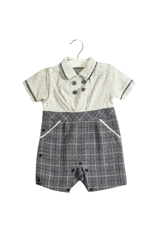 A Grey Jumpsuits from Chickeeduck in size 6-12M for boy. (Front View)