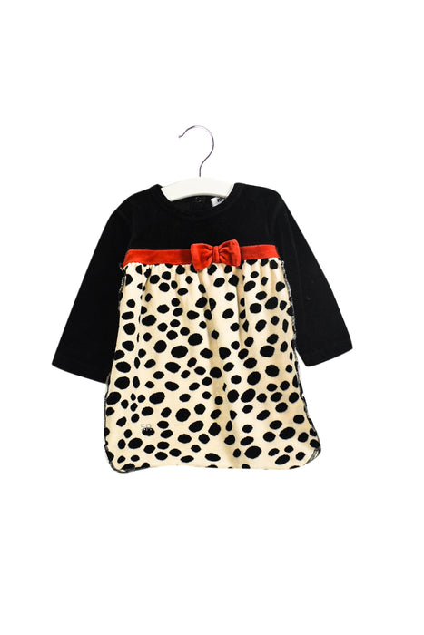 A Black Long Sleeve Dresses from Rykiel Enfant in size 12-18M for girl. (Front View)