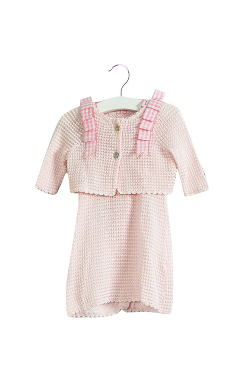 A Pink Dress Sets from Nicholas & Bears in size 3-6M for girl. (Front View)