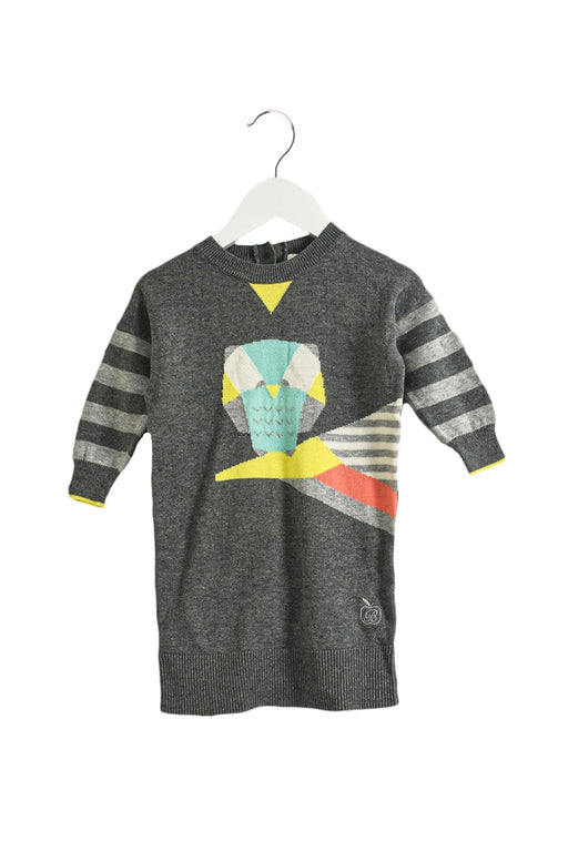 A Grey Long Sleeve Dresses from Bonnie Baby in size 12-18M for girl. (Front View)