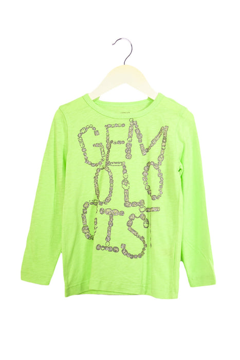 A Green Long Sleeve Tops from Crewcuts in size 3T for girl. (Front View)