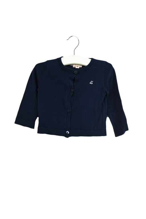 A Navy Cardigans from Bonpoint in size 6-12M for girl. (Front View)