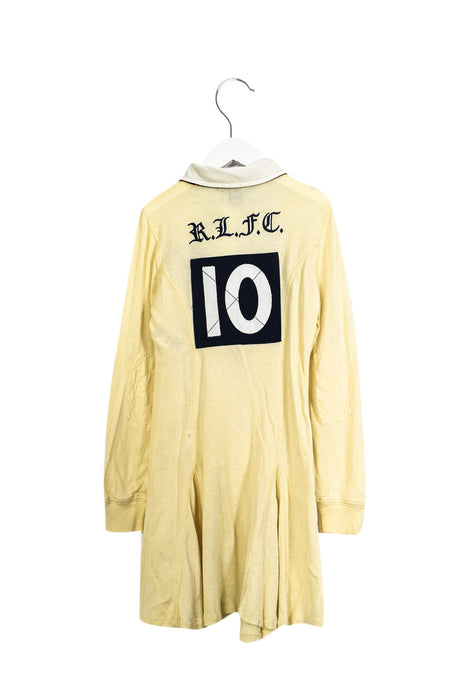 A Beige Long Sleeve Dresses from Polo Ralph Lauren in size 6T for girl. (Back View)