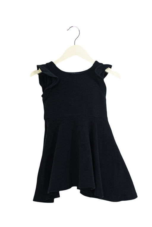 A Navy Sleeveless Dresses from Polo Ralph Lauren in size 4T for girl. (Front View)