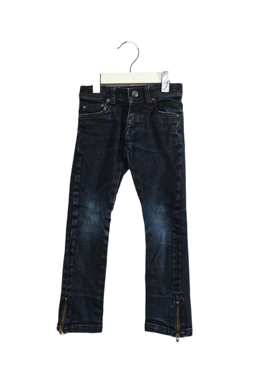 A Navy Jeans from Bonpoint in size 3T for girl. (Front View)