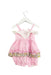 A Pink Sleeveless Rompers from Nicholas & Bears in size 3-6M for girl. (Back View)