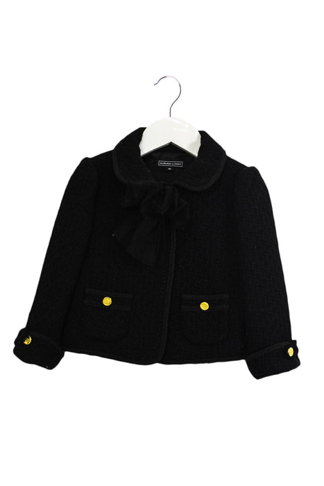 A Black Lightweight Jackets from Nicholas & Bears in size 3T for girl. (Front View)