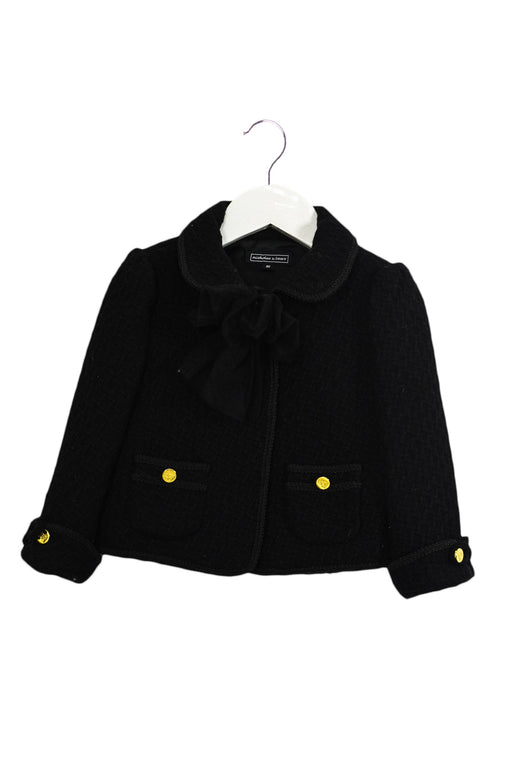 A Black Lightweight Jackets from Nicholas & Bears in size 3T for girl. (Front View)