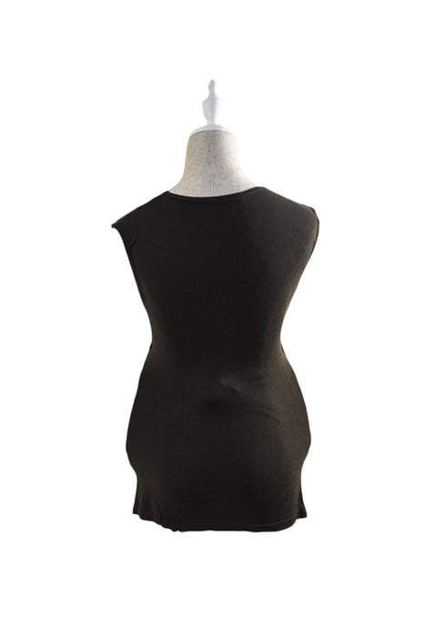 A Brown Sleeveless Dresses from Ripe in size XS for maternity. (Back View)