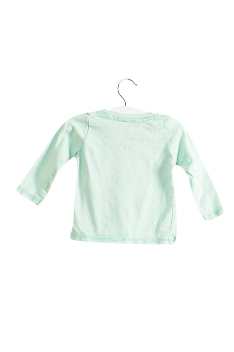 A Blue Long Sleeve Tops from Peek in size 3-6M for girl. (Back View)