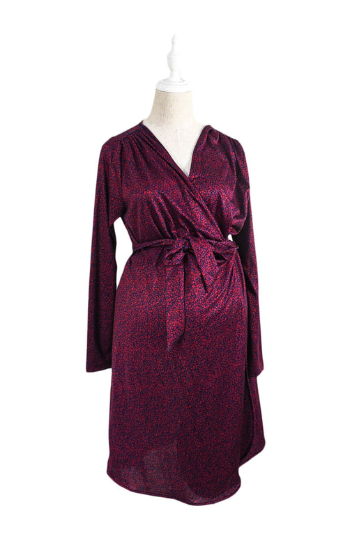 A Red Long Sleeve Dresses from Mayarya in size M for maternity. (Front View)