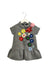 A Grey Short Sleeve Dresses from Simonetta in size 4T for girl. (Front View)