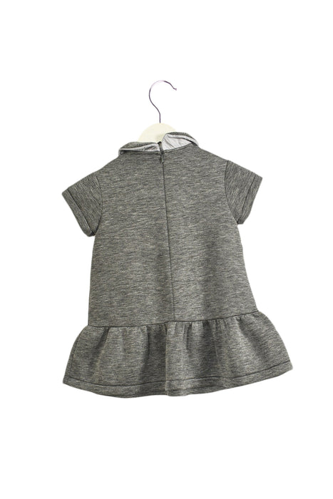 A Grey Short Sleeve Dresses from Simonetta in size 4T for girl. (Back View)