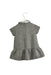 A Grey Short Sleeve Dresses from Simonetta in size 4T for girl. (Back View)