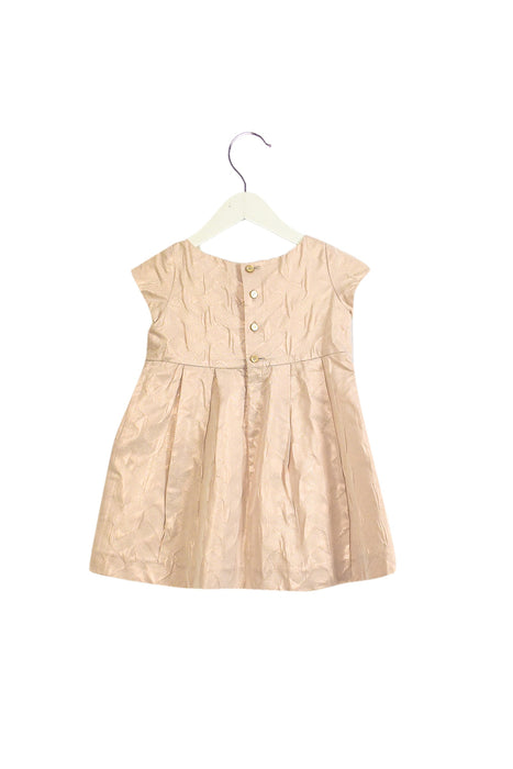 A Pink Sleeveless Dresses from Bonpoint in size 4T for girl. (Back View)
