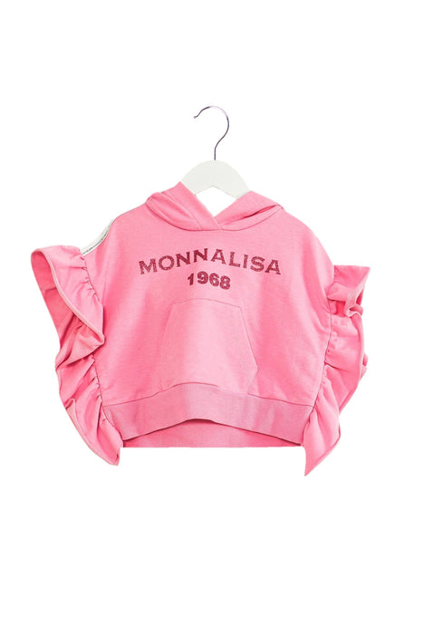 A Pink Crewneck Sweatshirts from Monnalisa in size 3T for girl. (Front View)
