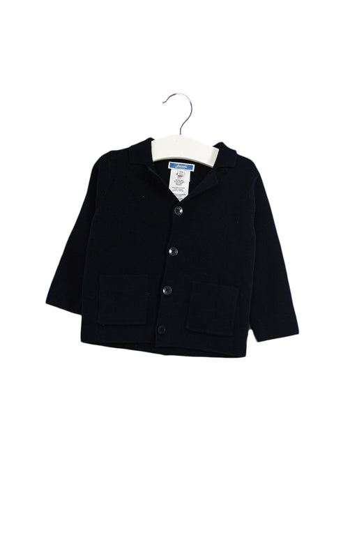 A Navy Cardigans from Jacadi in size 6-12M for boy. (Front View)