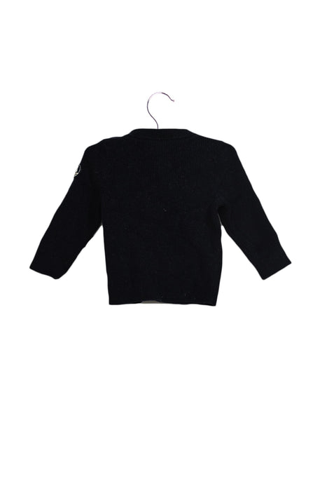 A Navy Knit Sweaters from Petit Bateau in size 6-12M for boy. (Back View)