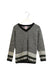 A Black Knit Sweaters from Le Petit Lucas du Tertre in size 8Y for girl. (Front View)